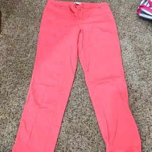 Coral pink capris